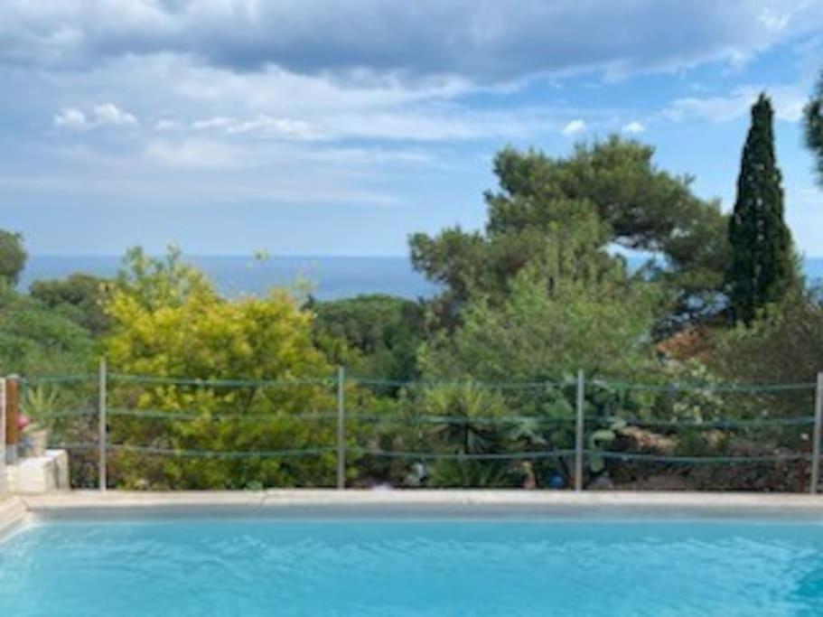 Haut De Villa Au Mont St Clair Vue Exceptionnelle Mer Et Foret Terrasses, Piscine, Petanque, Solarium Prives Sete Luaran gambar